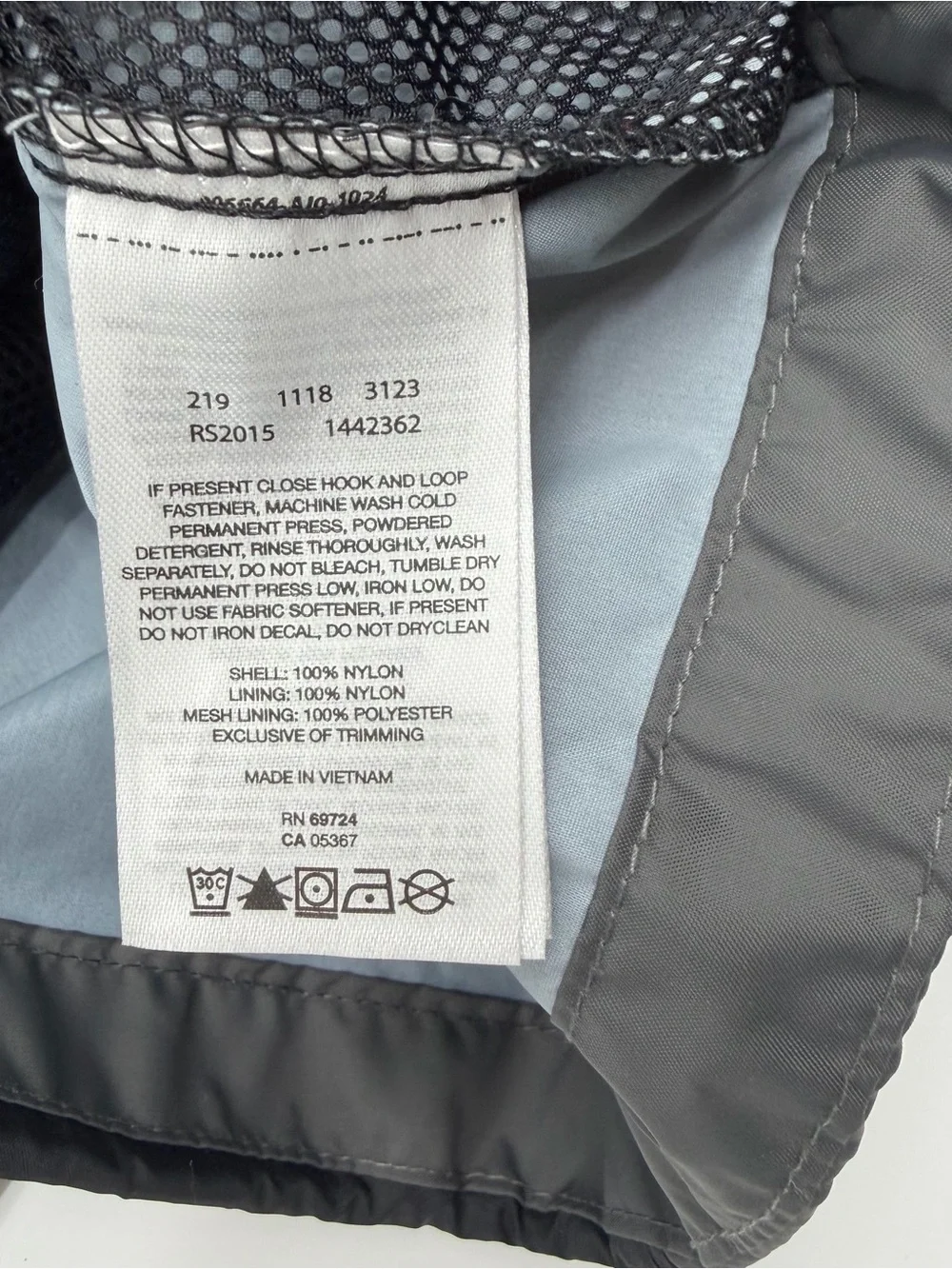 Columbia Hooded Two-Tone Black and Gray Rain Jacket